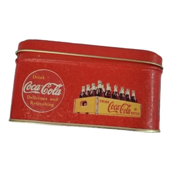 1997 Pause Time Coca Cola Sewing Tin Coca Cola 90s Vintage Collectible TinBox 63 - Picture 8 of 12